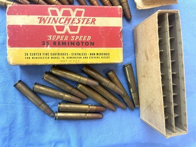 Vintage AMMO .35 REMINGTON 2 BOXES WINCHESTER & REMINGTON - Image 5 of 6