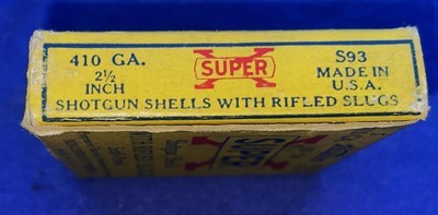 Vintage AMMO .410 SLUGS WESTERN SUPER X NICE BOX - Image 4 of 7