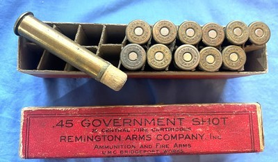 Antique AMMO BLACK POWDER REMINGTON UMC .45-70 SHOT 2 Pc BOX - Image 2 of 5