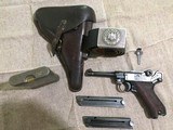 S/42 Mauser Luger, 1937, import marked Russian capture, COMPLETE RIG - 1 of 15