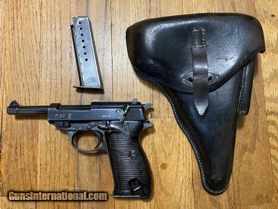 GERMAN WW2 WALTHER P38 AC41 RIG WITH MATCHING NUMBER MAGAZINE