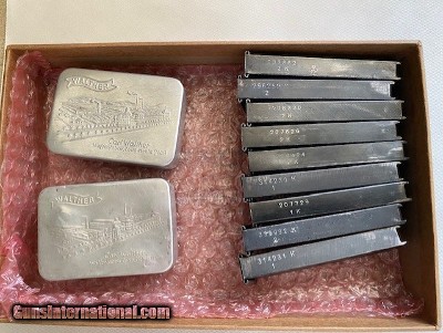 NINE WALTHER SS CONTRACT SERIAL NUMBERED PPK MAGAZINES + EXTRAS