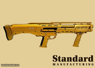 Standard Manufacturing - DP-12 Double Barrel Pump Shotgun - Gold FACTORY DIRECT IMMEDIATE SHIPMENT MAKE OFFER