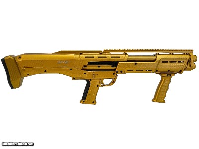 Standard Manufacturing - DP-12 Double Barrel Pump Shotgun - Gold FACTORY DIRECT IMMEDIATE SHIPMENT