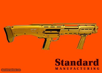 Standard Manufacturing - DP-12 Double Barrel Pump Shotgun - Gold FACTORY DIRECT IMMEDIATE SHIPMENT MAKE OFFER