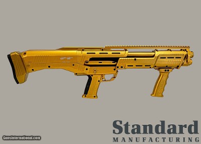 Standard Manufacturing - DP-12 Double Barrel Pump Shotgun - Gold FACTORY DIRECT IMMEDIATE SHIPMENT MAKE OFFER