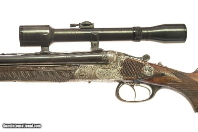 RWK Kessler - Drilling Rifle, 16ga/16ga/7.8x57. 26 3/4
