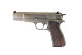 Browning - Hi Power, Nickel Finish, Made In Belgium, 9mm. 4.7