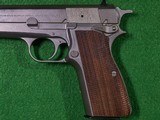 Browning - Hi Power, Nickel Finish, Made In Belgium, 9mm. 4.7 Browning - Hi Power, Nickel Finish, Made In Belgium, 9mm. 4.7