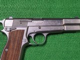 Browning - Hi Power, Nickel Finish, Made In Belgium, 9mm. 4.7 Browning - Hi Power, Nickel Finish, Made In Belgium, 9mm. 4.7