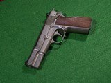 Browning - Hi Power, Nickel Finish, Made In Belgium, 9mm. 4.7 Browning - Hi Power, Nickel Finish, Made In Belgium, 9mm. 4.7