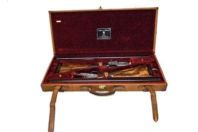 A & S Abbiatico & Salvinelli Famars- Best O/U Sidelock, Matched Pair, 12ga. 27 1/4” IC/IM & 27 1/4” IM/IC. CASE INCLUDED. MAKE OFFER.