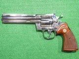 Colt - Python, Shiny Nickel Finish, .357 Magnum. 6