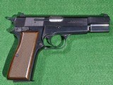 Browning - Hi Power, Blued Finish, Made In Belgium, 9mm. 4.7 Browning - Hi Power, Blued Finish, Made In Belgium, 9mm. 4.7
