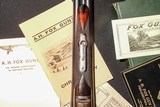 A.H. Fox - CE Grade, SxS, 12ga. 30
