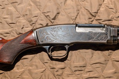 Winchester - Model 42, Game Scene Engraving, .410. 26