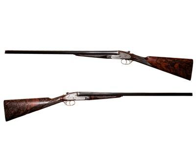 D.J. Dryhurst - Self-Opening, SxS, Brown Brothers Engraved, Matched Pair, 12ga. 28