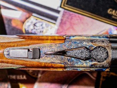 CSMC - G1 Deluxe, O/U, Scroll w/Case Colored Finish, 12ga. 32