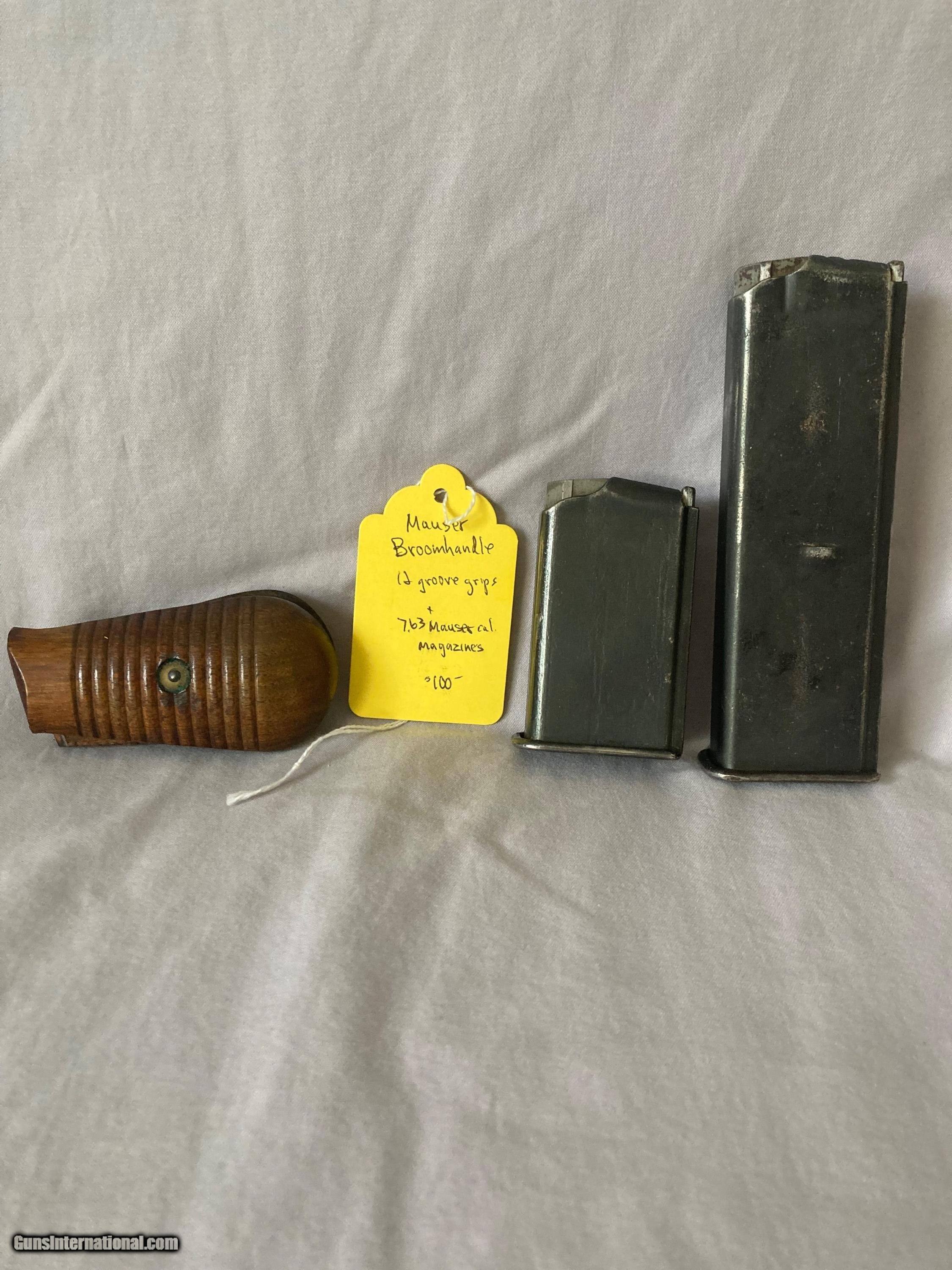 Mauser Broomhandle grips and magazines