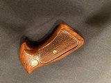 S&W J frame square butt factory original wood grips - 2 of 2