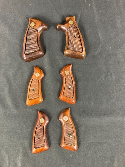 S & W
J frame wood grips, 3 pair