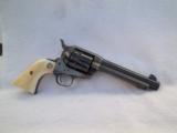 NICE! Colt Single Action Revolver .45cal., Ivory Grips w/Factory Letter - 1 of 16