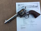 RARE Colt Single Action Revolver - Nickel, Wood, 5 1/2" Barrel, .45cal. ca.1882 - 2 of 12