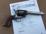 RARE Colt Single Action Revolver - Nickel, Wood, 5 1/2" Barrel, .45cal. ca.1882 - 1 of 12