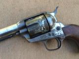 RARE Colt Single Action Revolver - Nickel, Wood, 5 1/2" Barrel, .45cal. ca.1882 - 4 of 12