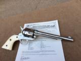 Antique Colt Single Action Revolver .45cal., 7 1/2", Nickel, Ivory Grips, w/Factory Letter 1881 - 1 of 15