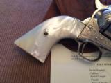 RARE! Antique Factory Engraved Colt Single Action Revolver .45cal. w/Holster - 3 of 14