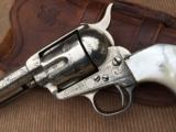 RARE! Antique Factory Engraved Colt Single Action Revolver .45cal. w/Holster - 8 of 14