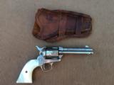 RARE! Antique Factory Engraved Colt Single Action Revolver .45cal. w/Holster - 2 of 14