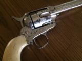 Early Indian Wars
Engraved Colt SAA .45cal. Nickel Ivory Grips 1876 - 14 of 15
