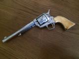 Early Indian Wars
Engraved Colt SAA .45cal. Nickel Ivory Grips 1876 - 6 of 15