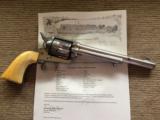 Nice Antique Colt Frontier Six Shooter .44CF Nickel/Ivory 1880 - 1 of 15