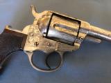 Antique Nimschke Engraved Colt Lightning Revolver w/ Deluxe Fancy Checkered Grips 1880! - 3 of 15