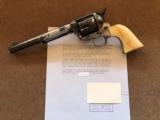 Antique Colt SAA Revolver .45cal., Nickel/Ivory Grips w/Affidavit Letter 1881 - 2 of 12