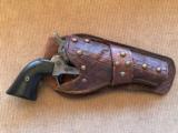 Original Colt SAA Revolver w/Rare Old "Chain Tooled" spotted Holster! - 1 of 11