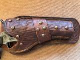 Original Colt SAA Revolver w/Rare Old "Chain Tooled" spotted Holster! - 2 of 11