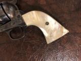 RARE Vintage Carved Steer Head Pearl Grips for the Colt SAA Revolver VERY NICE! - 6 of 7