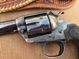 Extremely Nice Colt SAA (Bisley Model) Revolver with Outstanding Rare Vintage Carved Holster!
- 2 of 15