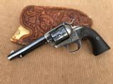 Extremely Nice Colt SAA (Bisley Model) Revolver with Outstanding Rare Vintage Carved Holster!
- 1 of 15