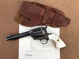 *Extremely Nice Colt SAA Revolver .45cal. w/ Great Vintage Carved Steer Head Pearl Grips, Holster and Letter!* - 11 of 15