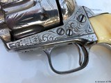 *Antique Factory Engraved Colt SAA Revolver .45 cal Ivory Grips Holster J.C. Petmecky Austin, Texas* - 11 of 13