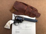 *HIGH CONDITION* Colt Pre-War SAA Revolver w/RARE Vintage Carved Steer Head Pearl Grips, Holster and FactoryLetter! - 15 of 15