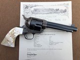*HIGH CONDITION* Colt Pre-War SAA Revolver w/RARE Vintage Carved Steer Head Pearl Grips, Holster and FactoryLetter! - 2 of 15