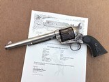 Antique 1888 Colt Frontier Six Shooter 44/40 Nickel 7 1/2" Barrel Eagle Grips w/Letter *Untouched* - 9 of 13