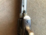 Antique 1888 Colt Frontier Six Shooter 44/40 Nickel 7 1/2" Barrel Eagle Grips w/Letter *Untouched* - 4 of 13