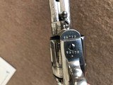 *Very Rare* 1891 shipped Colt Frontier Six Shooter 44/40 4 3/4" barrel Nickel D.F.C. "Overrun Revolver" Fine Condition w/Letter - 9 of 13